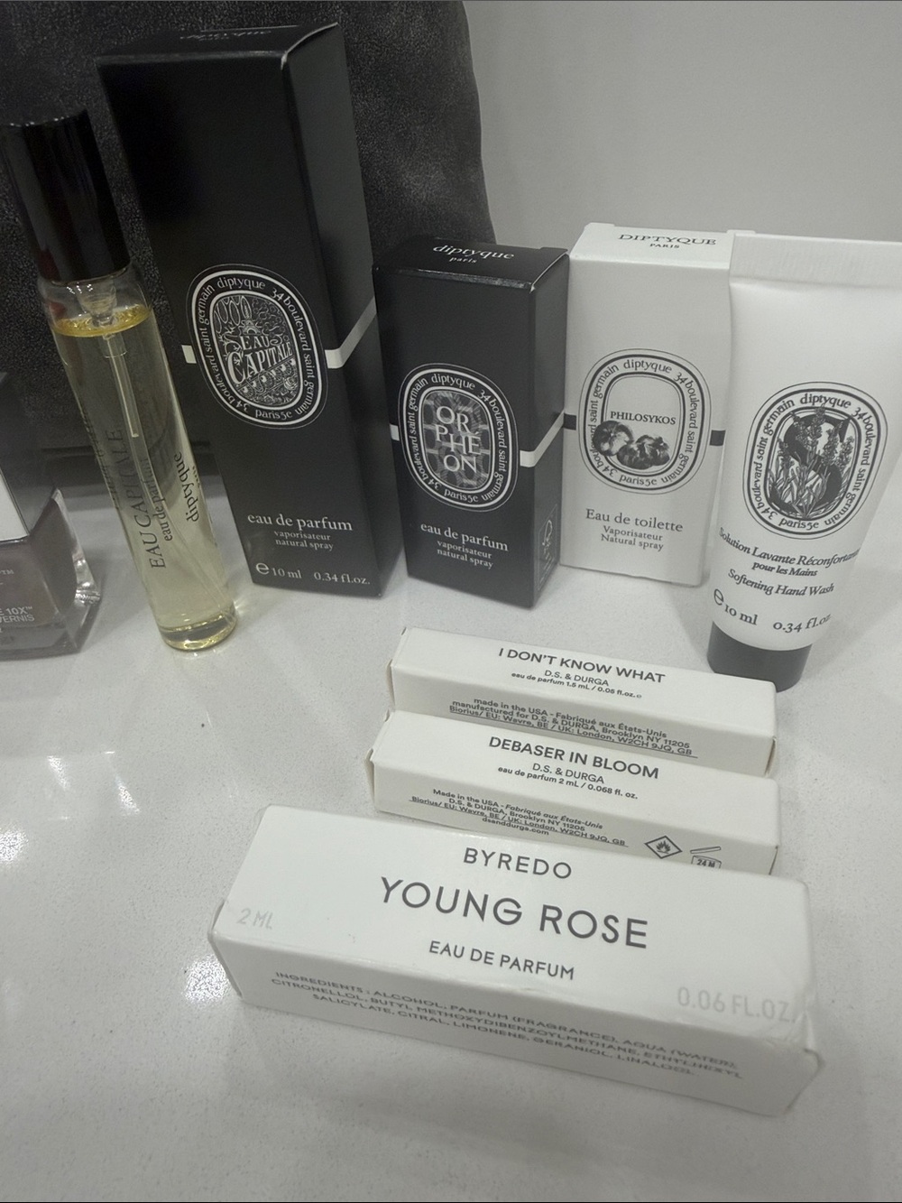 SPACENK  APOTHECARY LONDON Lg Cosmetic Bag / Clutch W/ Diptyque ,Butter London + - Picture 2 of 7
